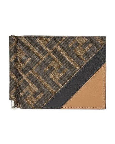 fendi diagonal card holder.